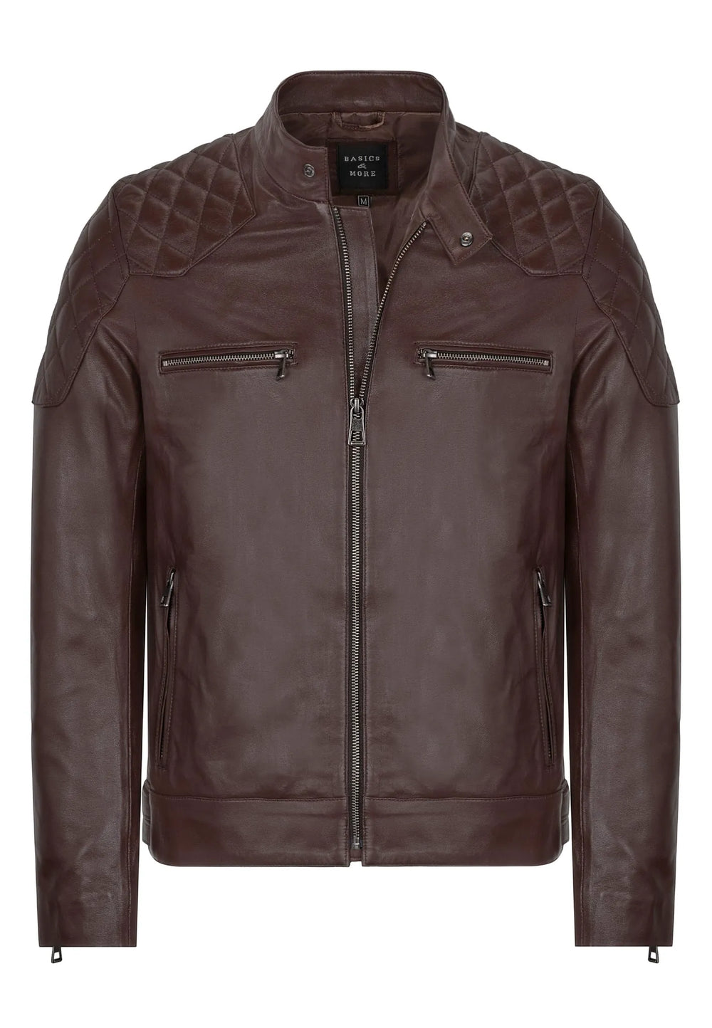 Erkek Biker Deri Ceket Çay