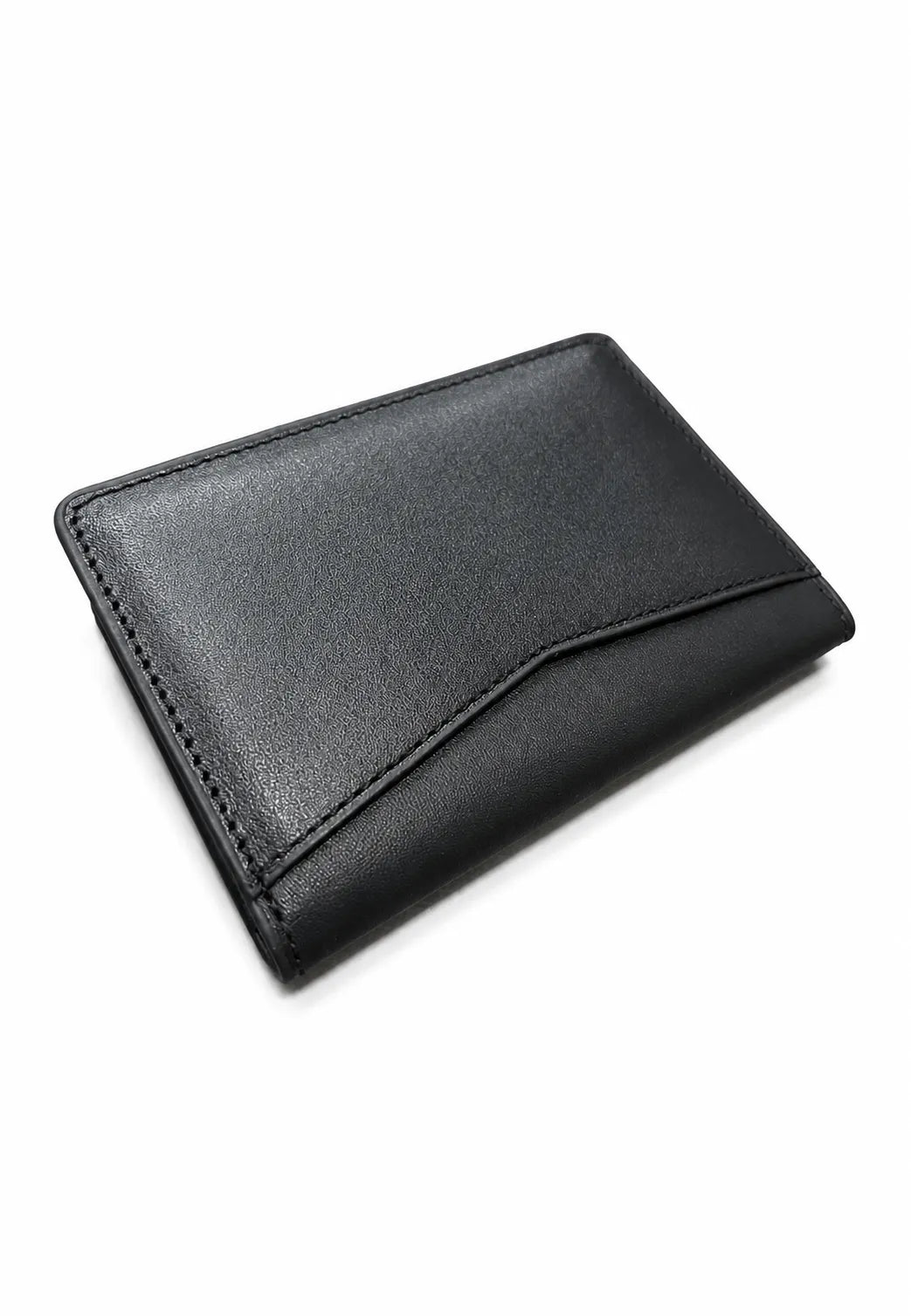 Unisex Siyah Hakiki Deri Cüzdan Minimalist Kartlık